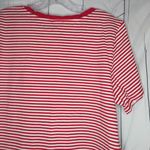 Ella Moss  Red And White Striped Women's Top Photo 5