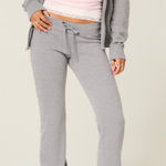 Hollister Logo Graphic Boot Flare Sweatpants Heather Grey Womens Size Large NWT Photo 0