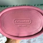 Coach NWT Rugby Stripe Pink Leather Duffle Crossbody Shoulder Bag F13357 Photo 5