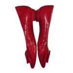 Women's Van Eli Red Poised Bow Flats Size 9 M Photo 4