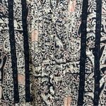 Anthropologie  Tiny V- Neck Long Sleeve Navy, White & Pink Dress Size Small Photo 5