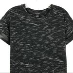 Club Monaco  Faux Leather Trim Crewneck Short Sleeve Shirt Dress Size 00 Photo 6