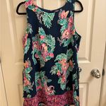 Lilly Pulitzer Donna Romper Inky Navy Peanut Gallery Engineered size 12 Photo 1