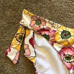 Jag jeans NEW NWOT Yellow Pink White Tropical Floral Y2K 00s Bikini BOTTOM XL Photo 1