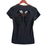 Harley Davidson Harley-Davidson Women's Winged Cruiser Short Sleeve Tee, Black Sz L Photo 1