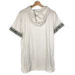 Michael Kors Michael Solid White Terry Hooded Swim Coverup M Photo 2