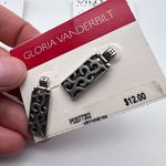 Villager NWT  Gloria‎ Vanderbilt Earrings Studs Dangle Drop Classic Silver tone Photo 7