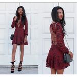 For Love & Lemons 💕💕 Jolene Lace Up Mini Dress XS Photo 5