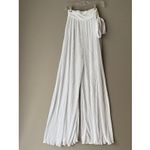 Lucy in the Sky sz XS White boho wide leg pants with slits NWOT Photo 6