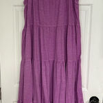American Eagle Purple Tiered Midi Dress Size XL Photo 0