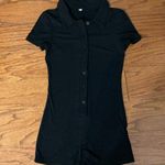 SheIn shortsleeved black ribbed Romper - size small NWNT Photo 0