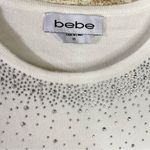 Bebe studded shoulder cut-out ivory sweater dress women Size XS Photo 11