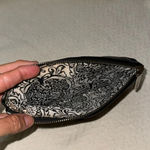 Hobo International Clutch Lauren Black Leather Wallet with added silver zipper Photo 5