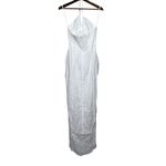 Revolve NWT Rumer Estelle Sleeveless Strappy Halter Maxi Dress Front Cutout L White Photo 12