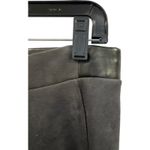WHBM Faux Charcoal Suede Stretchy Pants‎ Size 4 Polyester Spandex Gray Photo 2