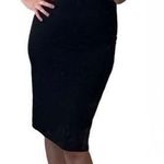 Roberto Cavalli Short Sleeve Bodycon Midi Ruching Black Dress Small Photo 0