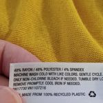 Ava & Viv  Women's Plus 2X Sleeveless Yellow Rayon Polyester Tank Top stretch Photo 2