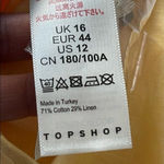 Topshop cotton linen crop top Sz 12 Photo 8