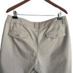 Dockers Women Cropped Pants 12 Beige Capri Casual Neutral Cruisewear Coastal Photo 4