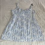 Lulus Effortless‎ Personality Blue Floral Embroidered Mini
Dress Size Large White Photo 4