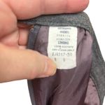 Vintage wool blend skirt, size 9, lined, pockets, pleated, button/zipper Gray Photo 7