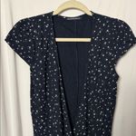 Brandy Melville  Navy Robbie Floral Wrap Dress Photo 2