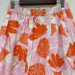 Lilly Pulitzer  Seeing Double Pink Orange‎ Linen Tiered Ruffle Skirt Size Medium Photo 1