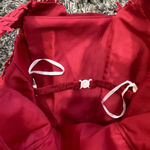 Lace Off the Shoulder with Slit and Lace Up Back Formal Dress in Red, Size US 4 Red Photo 2