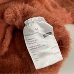 Elodie Pumpkin Spice Burnt Orange Eyelash Knit Wrap Front Crop Top Photo 6