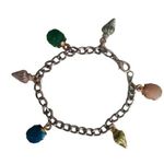 Hand Crafted Charm Bracelet Conch and Clam Shell Green Photo 0