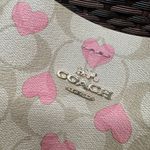 Coach Mollie Bucket Bag 22 In Signature Canvas With Heart Print cp056 Photo 8