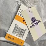 Wacoal b.tempted by Ciao Bella Low Plunge Neck Bodysuit women’s white top sz S Photo 4