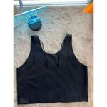 Brooks  Women's Cropped Tank Top Black XL Running Fitness Sleeveless Photo 2