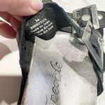 Free People  Bali Footbed Sandal Black Leather Size 36 Photo 5