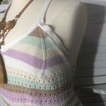 Streetwear Society  Striped Knit Halter Mini Dress Y2K XL Photo 10