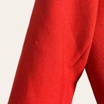 Milly Flame Red Ruffle Front Belted Knee-Length Coat Size 4 NWT Photo 6