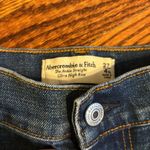 Abercrombie & Fitch A+F Dark Wash Ankle Straight Ultra High Rise Jeans Curve Love Photo 1
