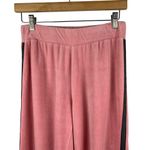 Pink Velour Track Pants With Side Stripe By N.Y.L. Small Photo 2