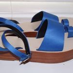 Tibi Blue Platform Sandals  Photo 1
