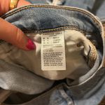 American Eagle Baggy Jean Size 14 Blue Distressed Photo 4