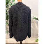 Ambiance Outerwear Shaggy Faux Fur Teddy Coat Cardigan Black Size L Size L Photo 2