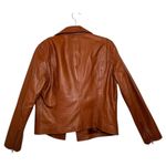 Quince  Brown Sheep Leather Moto Jacket Classic Biker Zip Large Photo 2