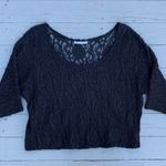 Vintage Martha’s Black Lace Sheer Coverup Top Photo 4