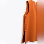 ZARA  Orange top with side buttons size XS Photo 5