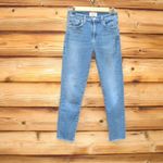 AGOLDE Amour Vert Sophie Crop High Waist Organic Cotton Blend Jeans Photo 1