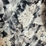 Talbots  Petites Floral Dress Sweetheart Neckline Retro Pinup Girl Black White 6P Photo 4