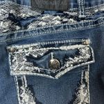 Soundgirl  Embroidered Sequins Rhinestone Denim Shorts Women’s Juniors SZ 15 Photo 7