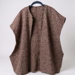 Vintage British purple tweed classic wool cape vest Size undefined Photo 1