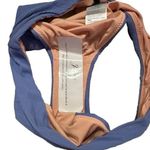 J.Crew NWT Ribbed High Rise High Leg Cheeky Bikini Swim Bottom Blue XS #3199 Photo 11