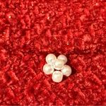 Anthropologie  Embellished Red Bucket Hat NWOT Photo 6